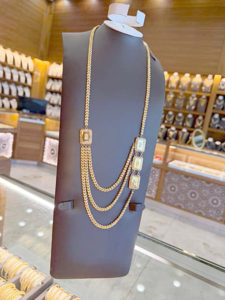 21K Gold Signature Long Necklace - SW32301